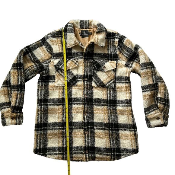 Volcom Silent Sherpa Jacket Hazelnut Womens Size S - Picture 4 of 16